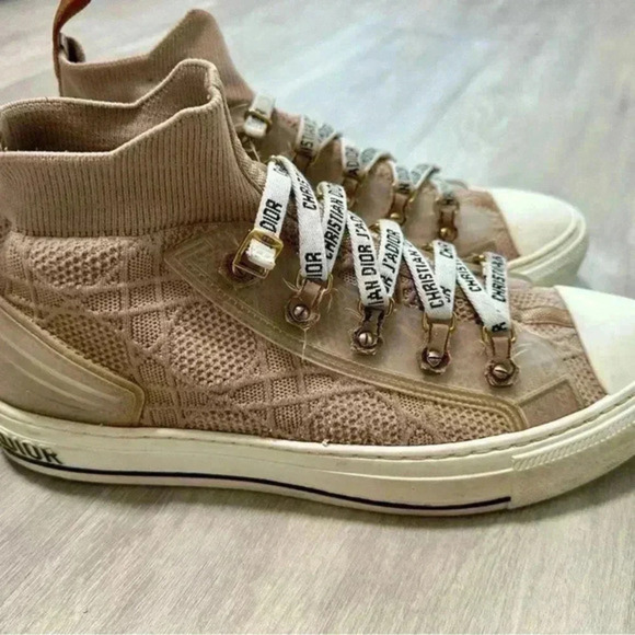 Dior WALK'N'DIOR SNEAKER Nude Cannage Technical Mesh size 40 - Picture 4 of 9